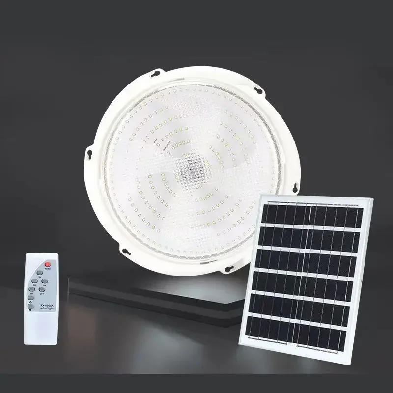 Luz de techo LED de alta potencia para interiores y exteriores, iluminación superbrillante con Control remoto, Solar, fotovoltaico, pasillo y patio