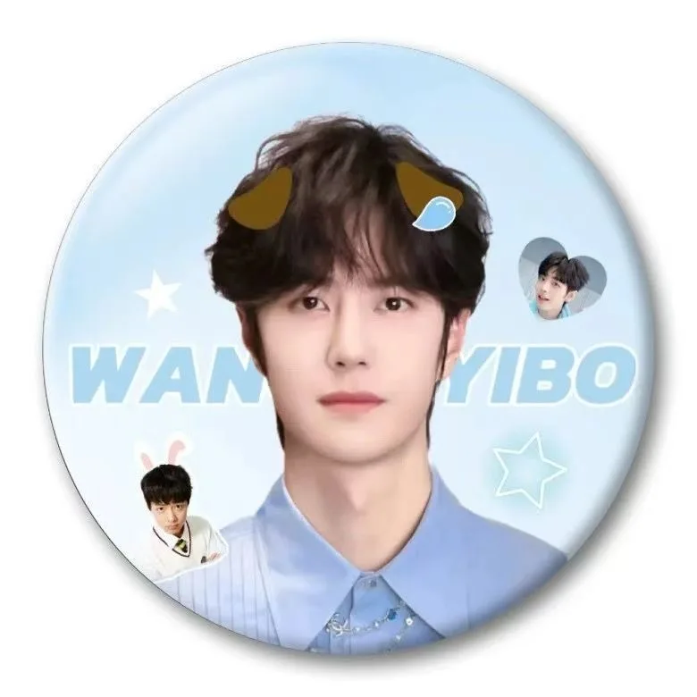 Милый и забавный косплей Bojun, Xiaowang и Xiaozhan, блестящий значок, простая подвеска-брошь, украшение в упаковке боли, 58