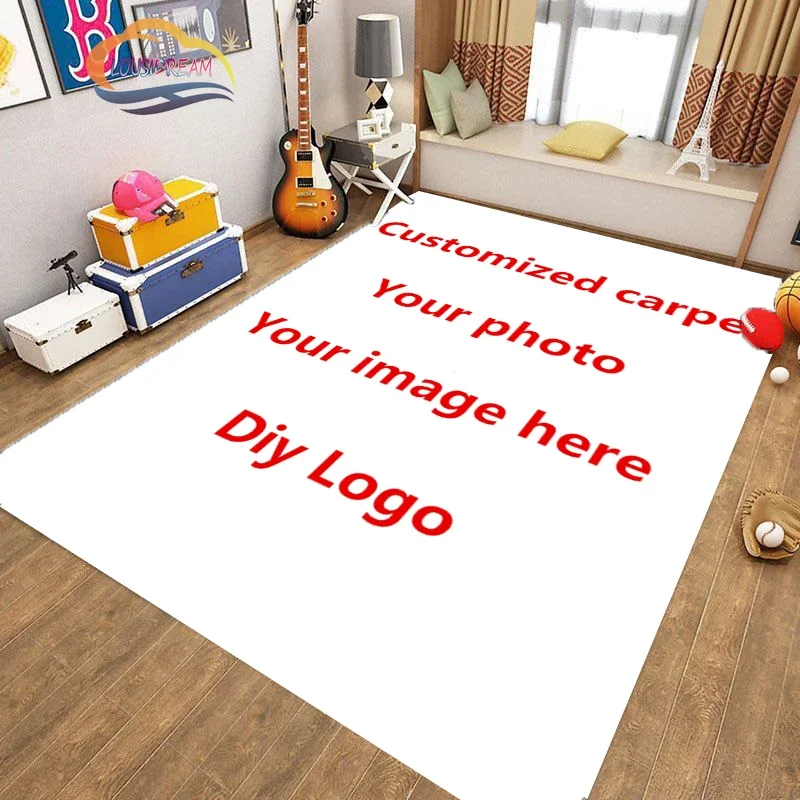 DIY Pictures Custom Carpet Customize Photo Logo Brand Rug Decorate Floor Mat  Living Room Bedroom Large Area Soft