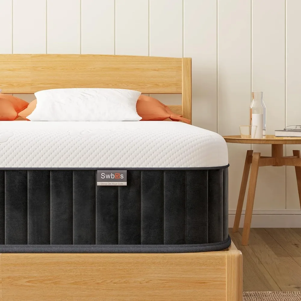 Feste Doppel matratze, 10-Zoll-Memory-Foam-Matratze in voller Größe, Vollbett matratze in einer Box Drucken tlastung und feste Matratze