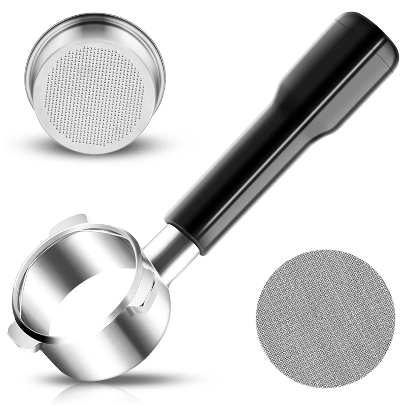 فلتر القهوة بدون قاع AF93-54 مم مع شاشة عفريت، رأس 3 أذن لآلات Breville Barista Express Barista Pro Espresso