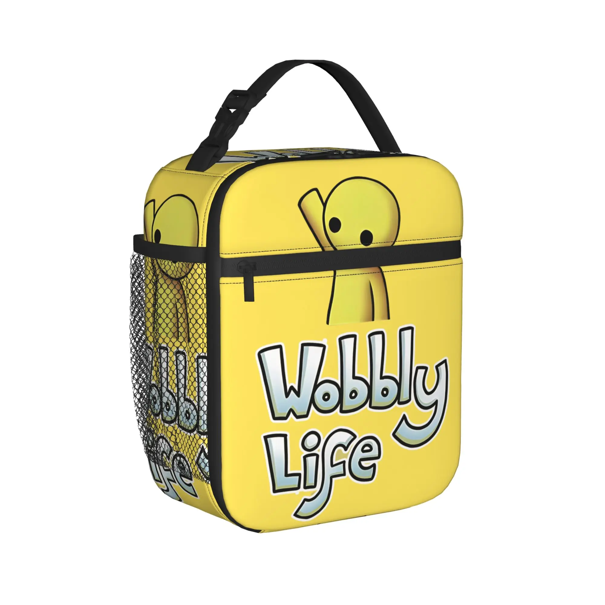 Yellow Buddies Wobblys Life Insulated Lunch Bag Portable  Meal Container Cooler Bag Tote Lunch Box Office  Picnic Food Bag