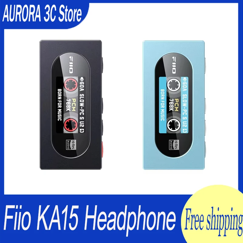 Fiio KA15 Portable Usb Dac Headphone Amplifier Usb Dongle With 3.5mm And 4.4mm Headphone Output Dsd 256 Ps5 Custom