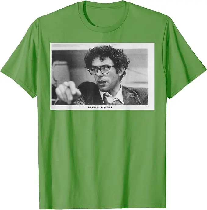 Präsident Bernie Sanders Young in University T-Shirt Y2k Politischer Retro-Stil Grafik-Bekleidung Weiche Baumwoll-T-Shirts Vintage-T-Shirt – Detail 9
