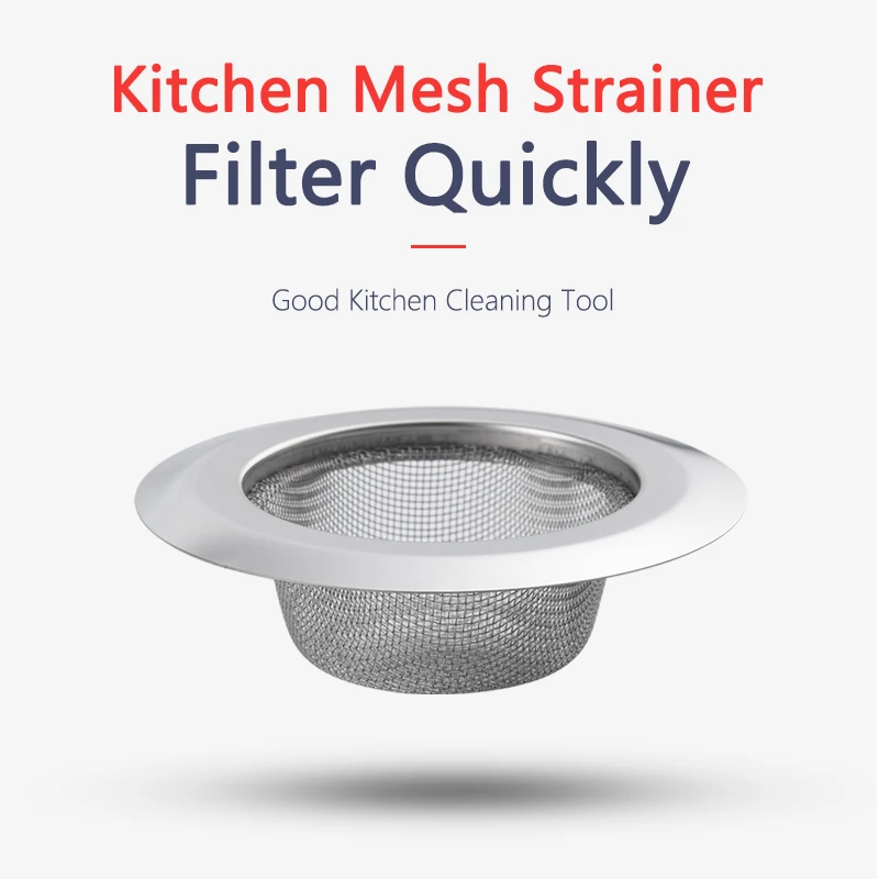 Ciencia Stainless Steel Kitchen Sink Filter Mesh Round Sink Drain Filter Filter Residue Sink Drainer Basket Kitchen Tool