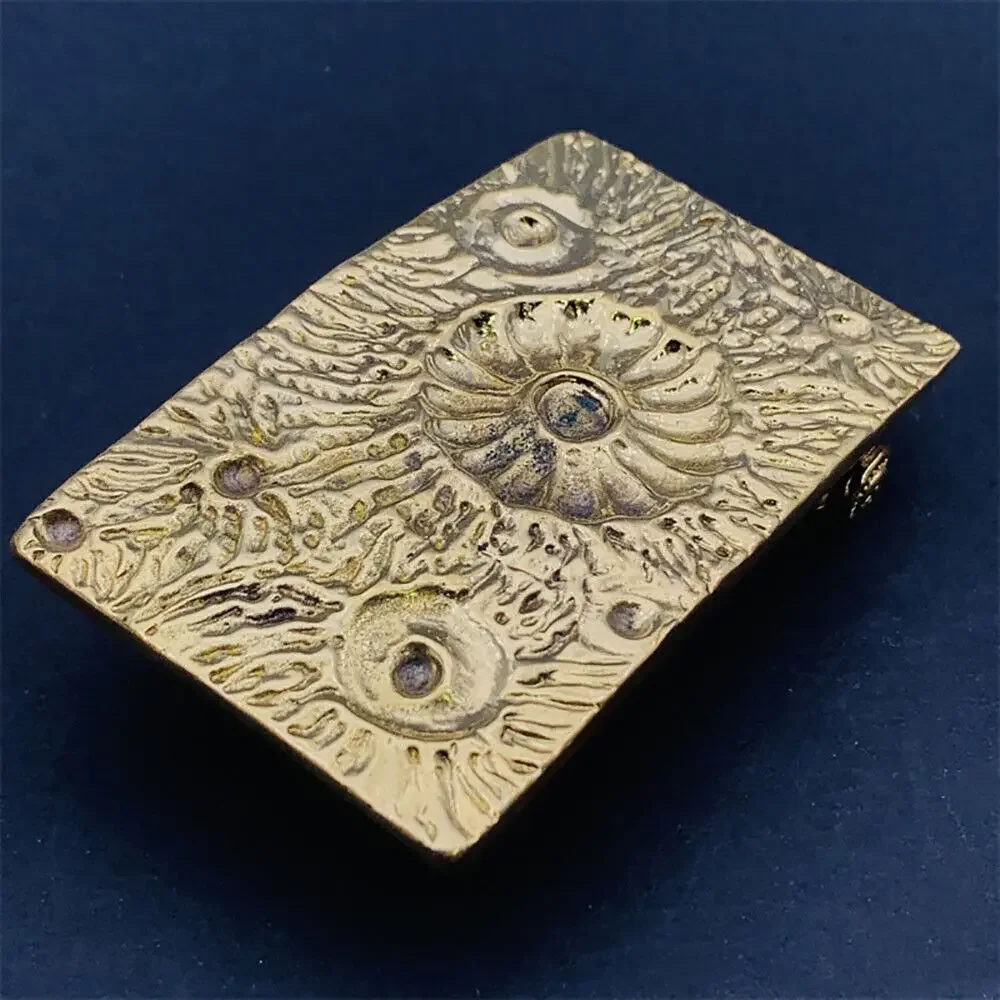 مشبك حزام بتصميم نيزك من النحاس الصلب للرجال والنساء مصنوع من الجلد بعرض 38 مم