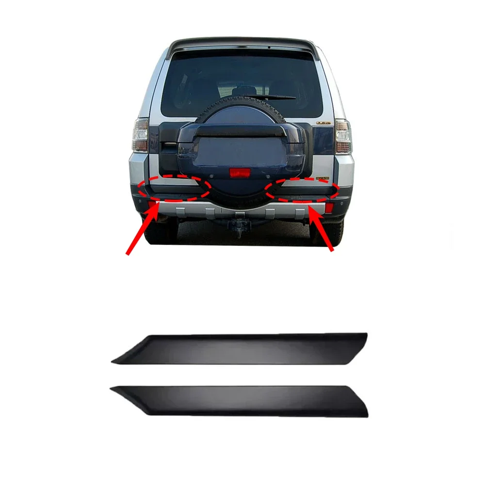 1 or 2 Piece Back Door Lower Garnish for Pajero V90 2007-2011 Tail Door Protector Cover for Montero V80 Rear Door Cover 5837A010