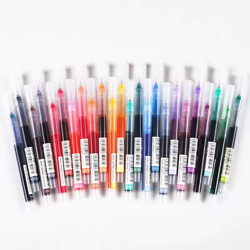 

Высококачественные гелевые ручки-иглы, прямые ручки-роллеры, канцелярские товары для школы и офиса, для письма