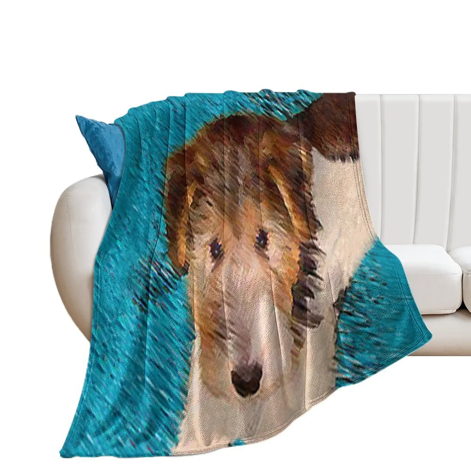 

Wire Fox Terrier Puppy Throw Blanket Beautifuls Luxury St for sofa decorative Blankets