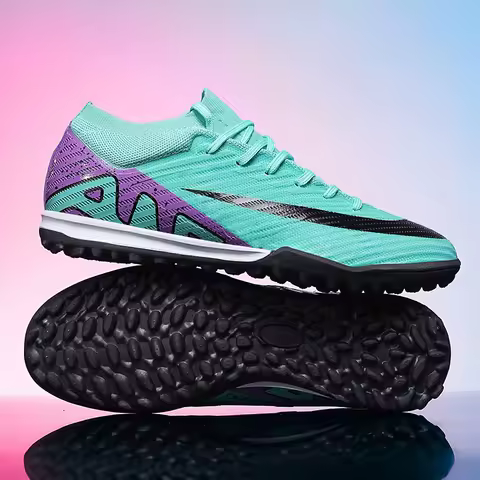 New Men Soccer Shoes Hot-selling Football Boots Mid-top Non-Slip Cleats FG/TF High-quality Match Sneakers Futsal Indoor