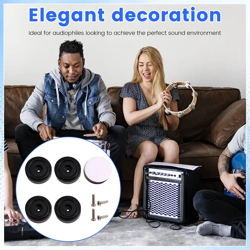 Smart-4 шт. Hi-Fi изолирующие ножки для проигрывателя, подставка для динамиков, шипы, аудиоподушечки, для усилителя/динамика/поворотного стола 40X15 мм