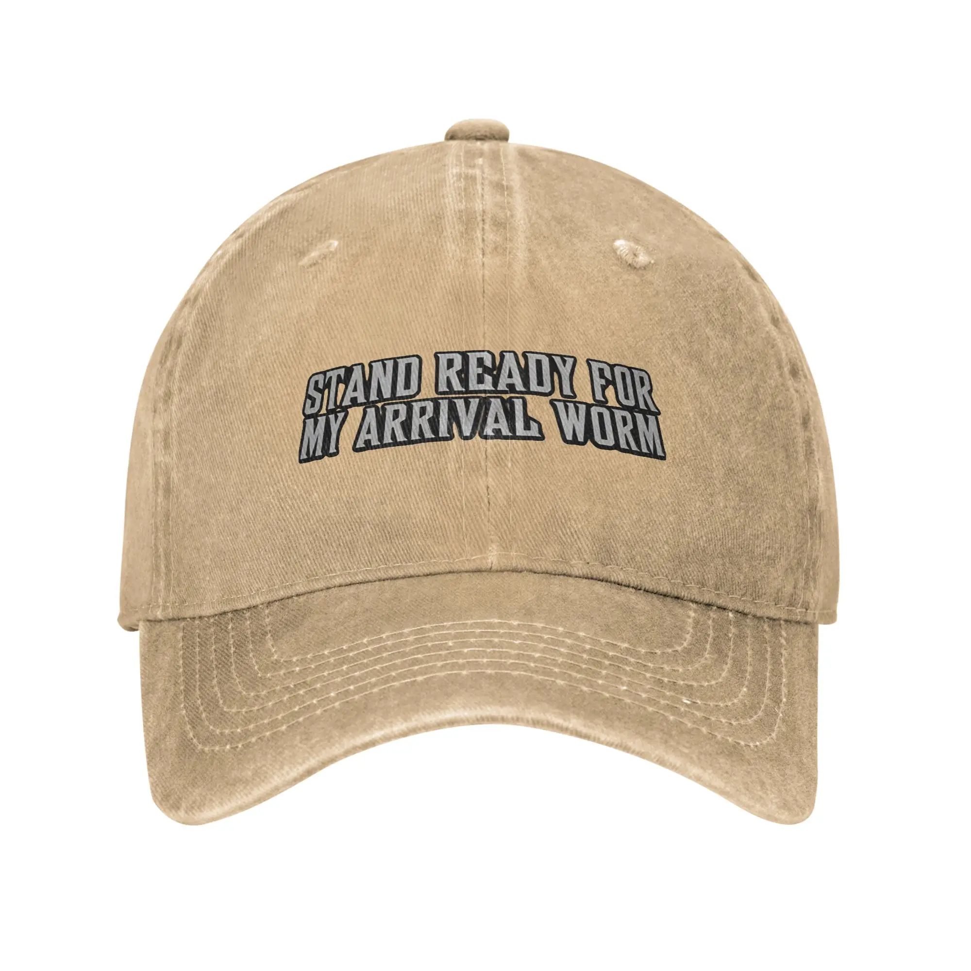 Stand ready for my arrival worm  Invincible Conquest Casual Baseball Cap Summer  Trucker Hat Snapback Cap Fashion Baseball Caps