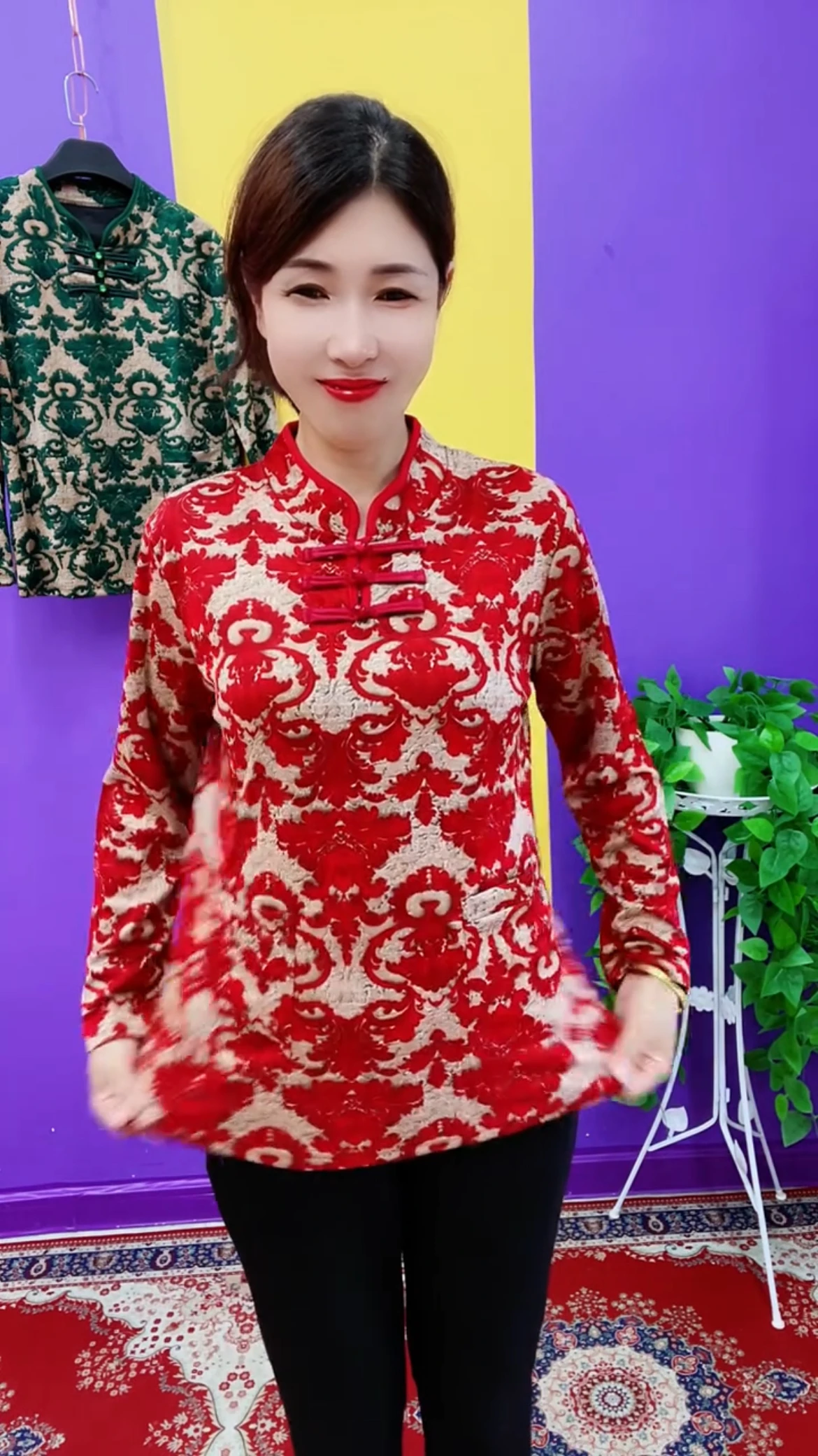 تطريز الأزهار طويل Sve Midi Dr زر حتى طبقة قاعدة Sle العرقية irt للنساء في منتصف العمر