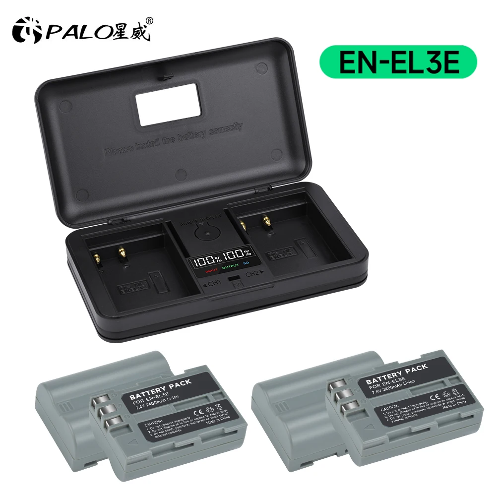 EN-EL3E EN EL3E ENEL3E Battery with Charger for Nikon D90 D80 D300 D300s D700 D200 D70 D50 D70s D100 D-100 D-300 D-70 D-90 SLR