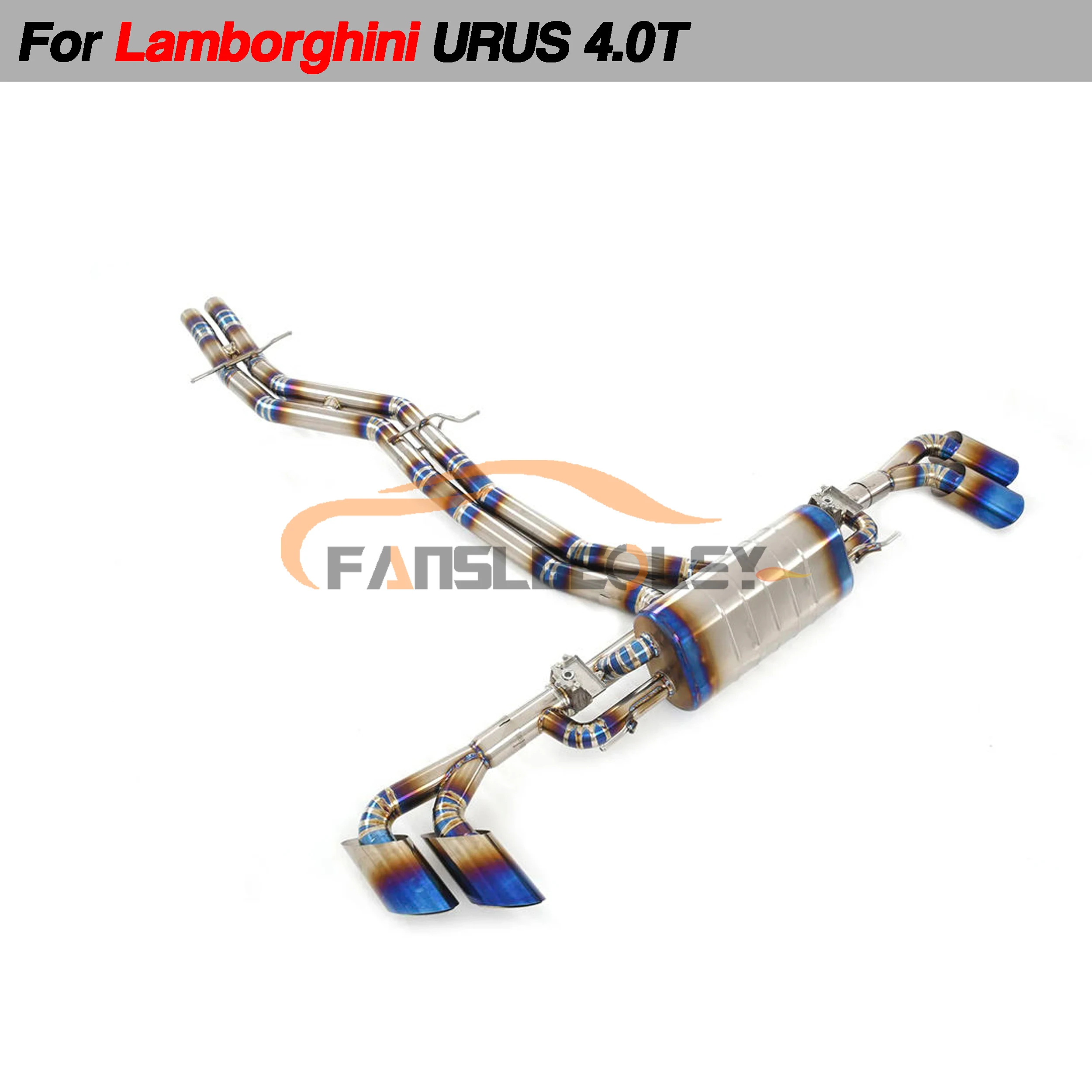 Titanium Alloy Exhaust Catback Performance System Auto Parts For Lamborghini URUS 4.0T Tuning Muffler Pipes Use OEM Valves