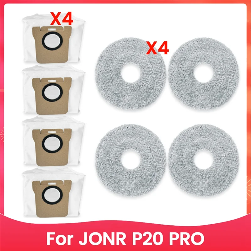 INLIG-For JONR P20 PRO أجزاء المكنسة ممسحة القماش كيس الغبار الملحقات