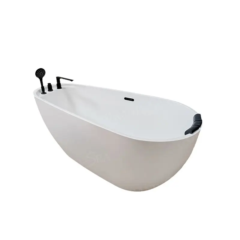 

Китайский дизайн, современный простой белый интерьер ванной комнаты, отдельно стоящий массаж, спа, ванна для замачивания для взрослых