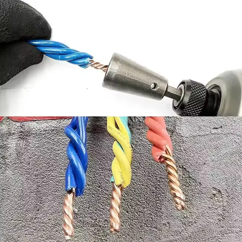 

1/2PC Wire Twisting Tools Quickly Twister Electrician Artifact for Power Drill Drivers Twisted Connector Cable Device Multi-tool