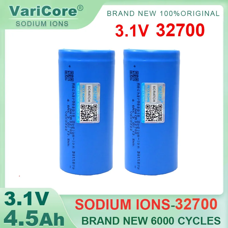 New 3.1V 32700 4500mah Sodium-Ion battery 20c Resistant low,high temperature DIY 12V Inverter Electric Vehicle Travel Camping