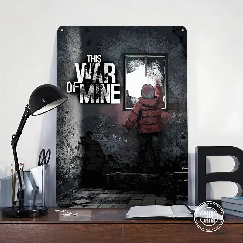This War of Mine Game Metal Poster Customized Wall Art Retro Vintage Tinplate Signs for Fans Gamer Room Decoration Cozy Interior