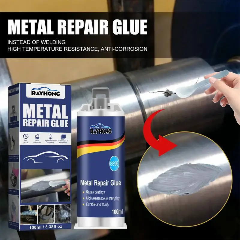 Metal Adhesive Super Glue 50/100ML Heat Resistant Metal Cold Weld Bonding Repair Paste For Metal Cast Iron Radiator
