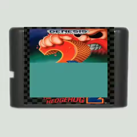 Sonic 2 16 Bit MD Game Card Reproduction Cart for Sega Genesis Mega Drive
