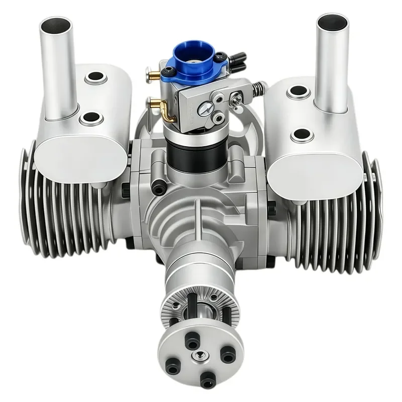 RC Fixed Wing Model Power Engine 70cc Twin Cylinder Two Stroke Drive Component