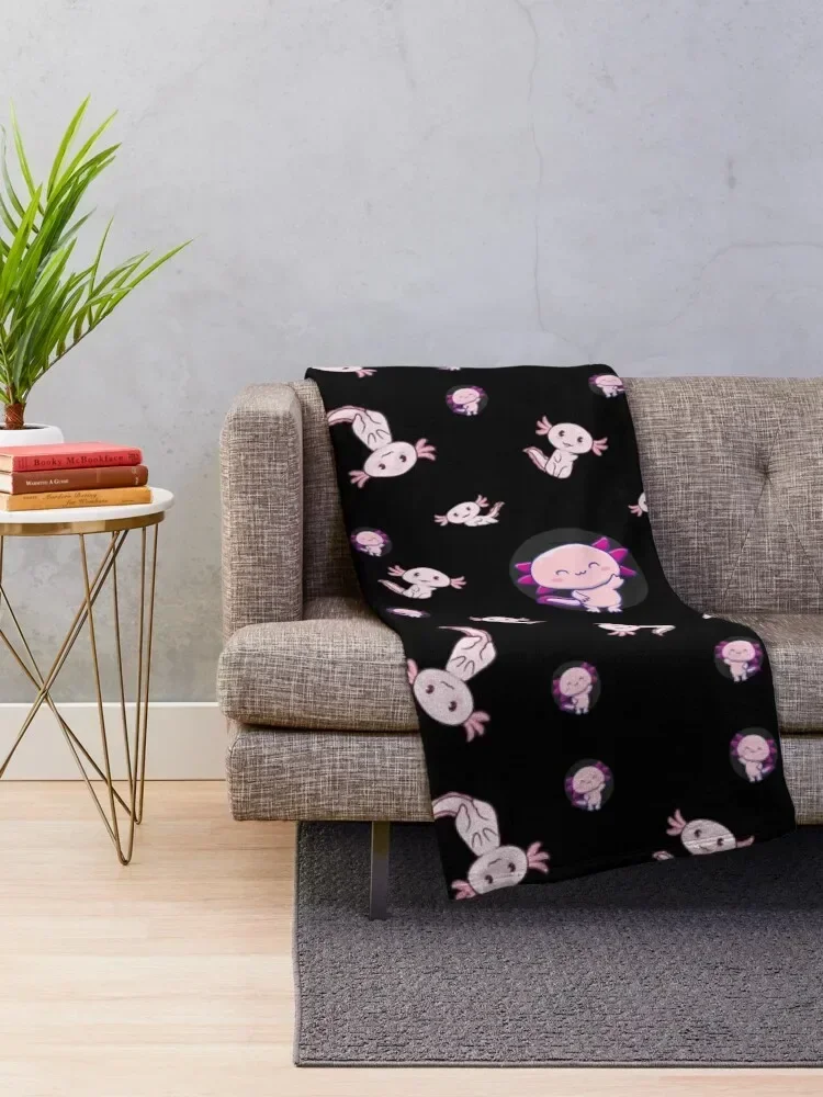 i axolotl questions Throw Blanket Giant Sofa for babies Cute Flannel Blankets