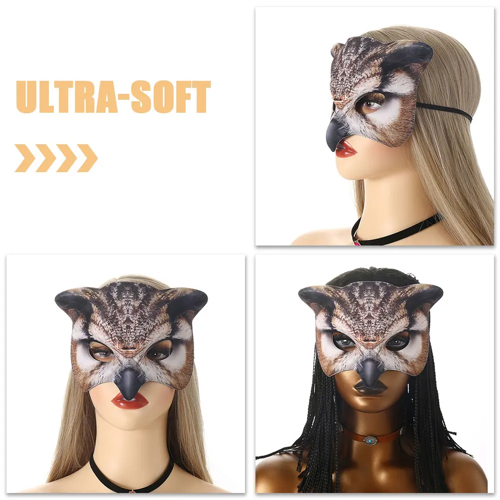 

Owl Mask Halloween Scary Masks Cosplay Animal for Adults Costume Masquerade Party