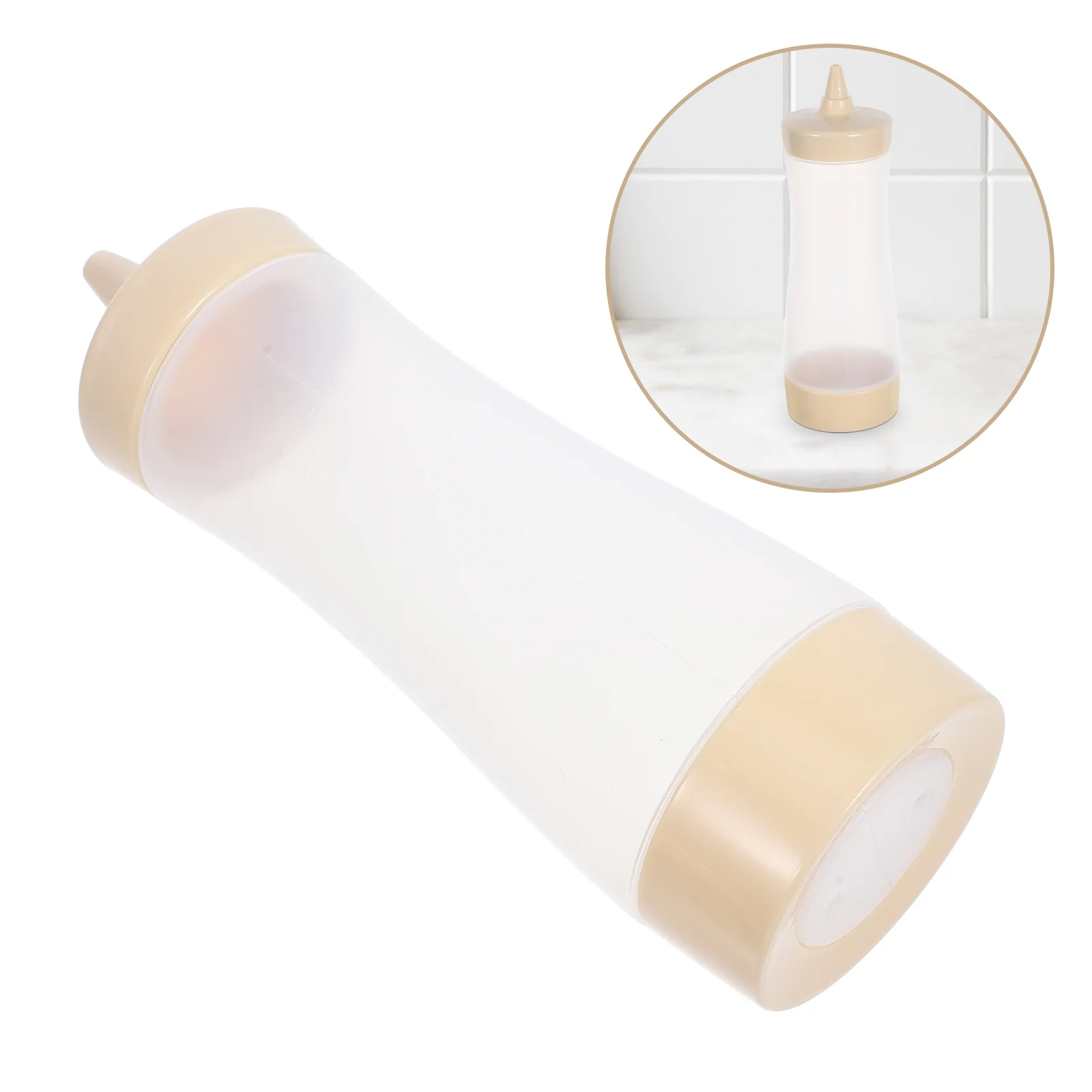 

3 PCS Condiment Bottle Mustard Ketchup Food Containers with Lids Squeeze Sauce for