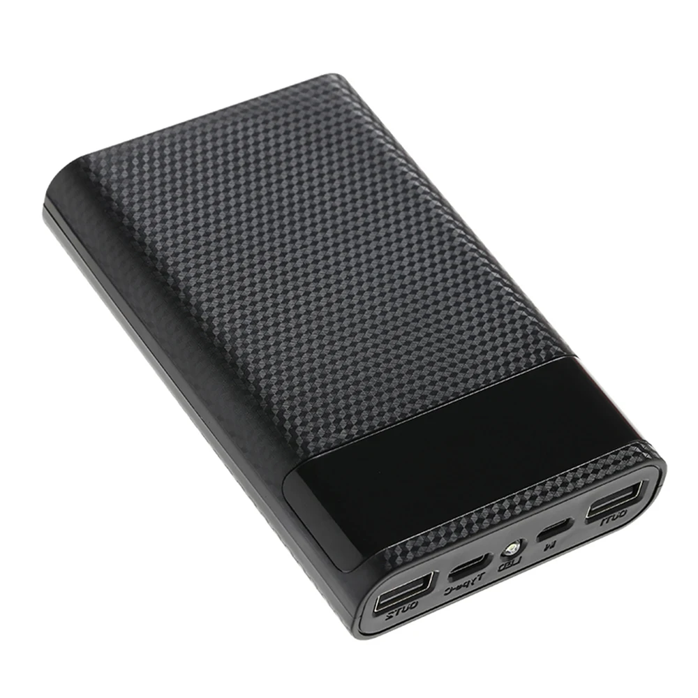 Podwójny USB 4*18650 Power Bank etui zewnętrzne 15000mAh naładowania baterii obudowa DIY Power Shell dla iPhone Xiaomi Samsung