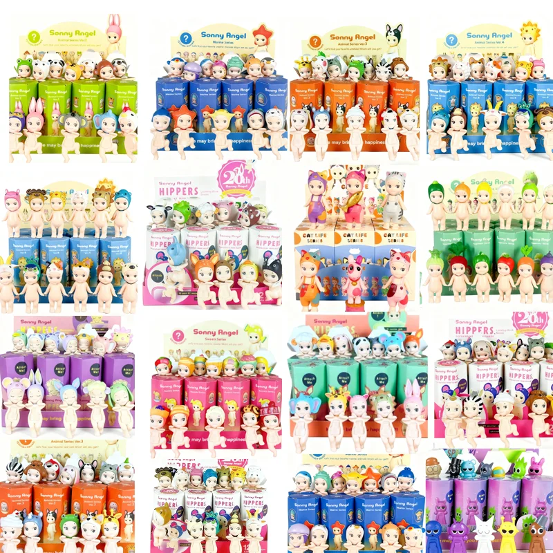 Caja ciega de Sonny Angel para niños, figuras de la serie Hippers del 20 ° aniversario, adorno, muñeca, juguete, regalos, varias series