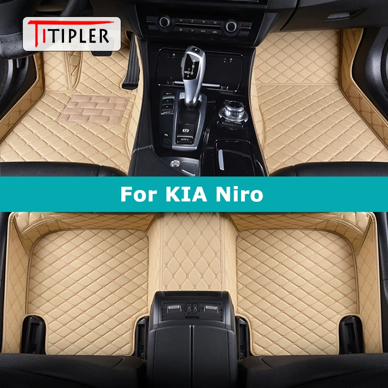 

TITIPLER Custom Car Floor Mats For KIA Niro 2016-2023 Auto Carpets Foot Coche Accessorie