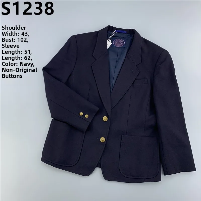 スリムフィット学生服ジャケット レディーススタイル ブリティッシュ 秋冬コート 可愛い女子学生 ウェスタン風スーツ アウター カレッジ風