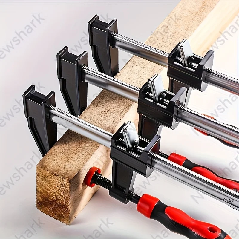 1 Stück/2 Stück 10'' Stahlstangenklemmen-Set, mit 3" Halstiefe, 500 Pfund Lastbegrenzung, Tischklemme F-Klemmen für die Holzbearbeitung – Detail 5