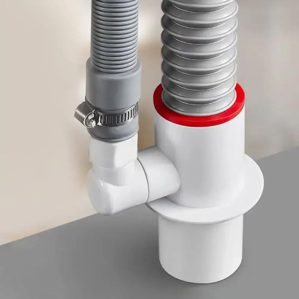 For 360° Rotatable Dual Seal Drainage Connector Three Pass Water Splitter For Washing Machines & Sinks