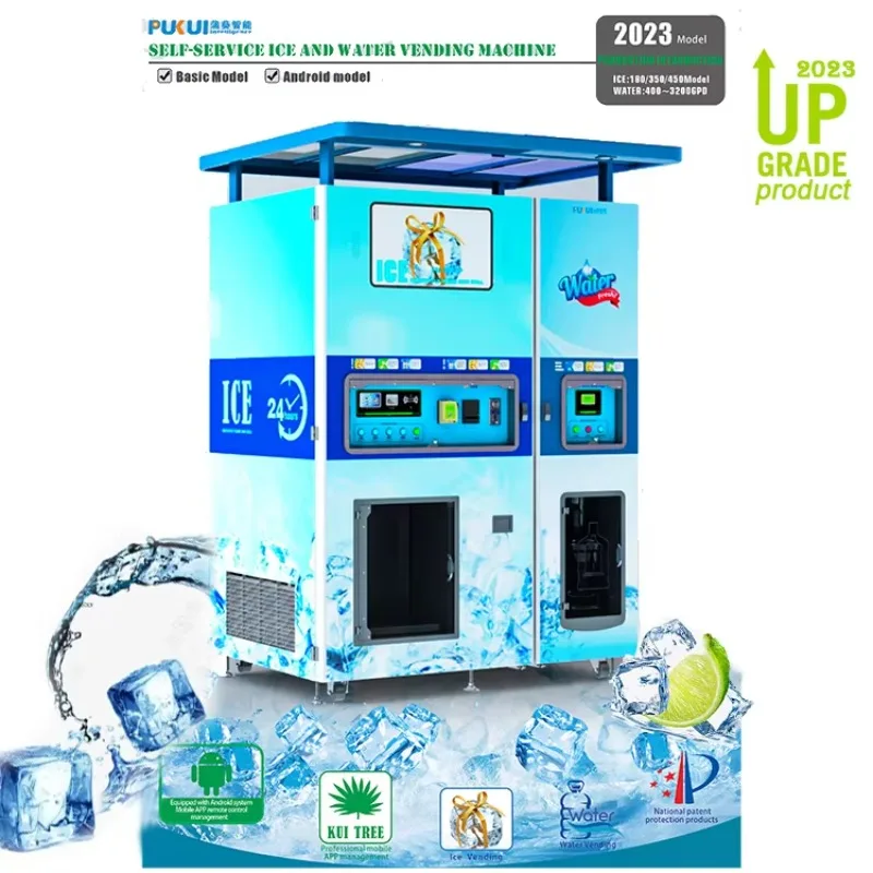 FOODLINE Customized 2 in 1 Combined Ice Vending and Water Vending Machine