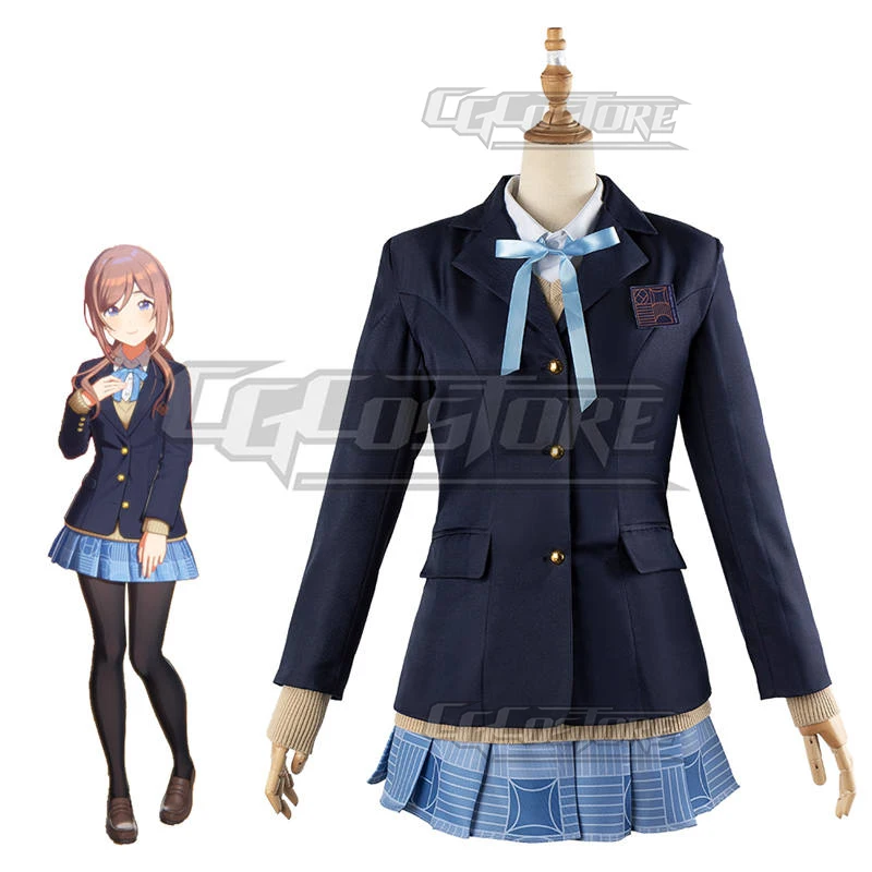 Gakuen iDOLM@STER Rinami Himesaki Cosplay Costume Anime Dresses Christmas Halloween Free shipping CG1753WMY