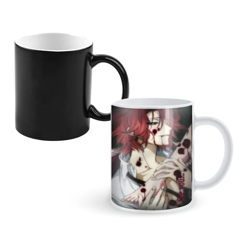 Anime D-Diabolik Lovers Movie Creativity Change Color Chang mug Ceramic mug Hot Coffee Cup Breakfast Cup mug Friend Gift