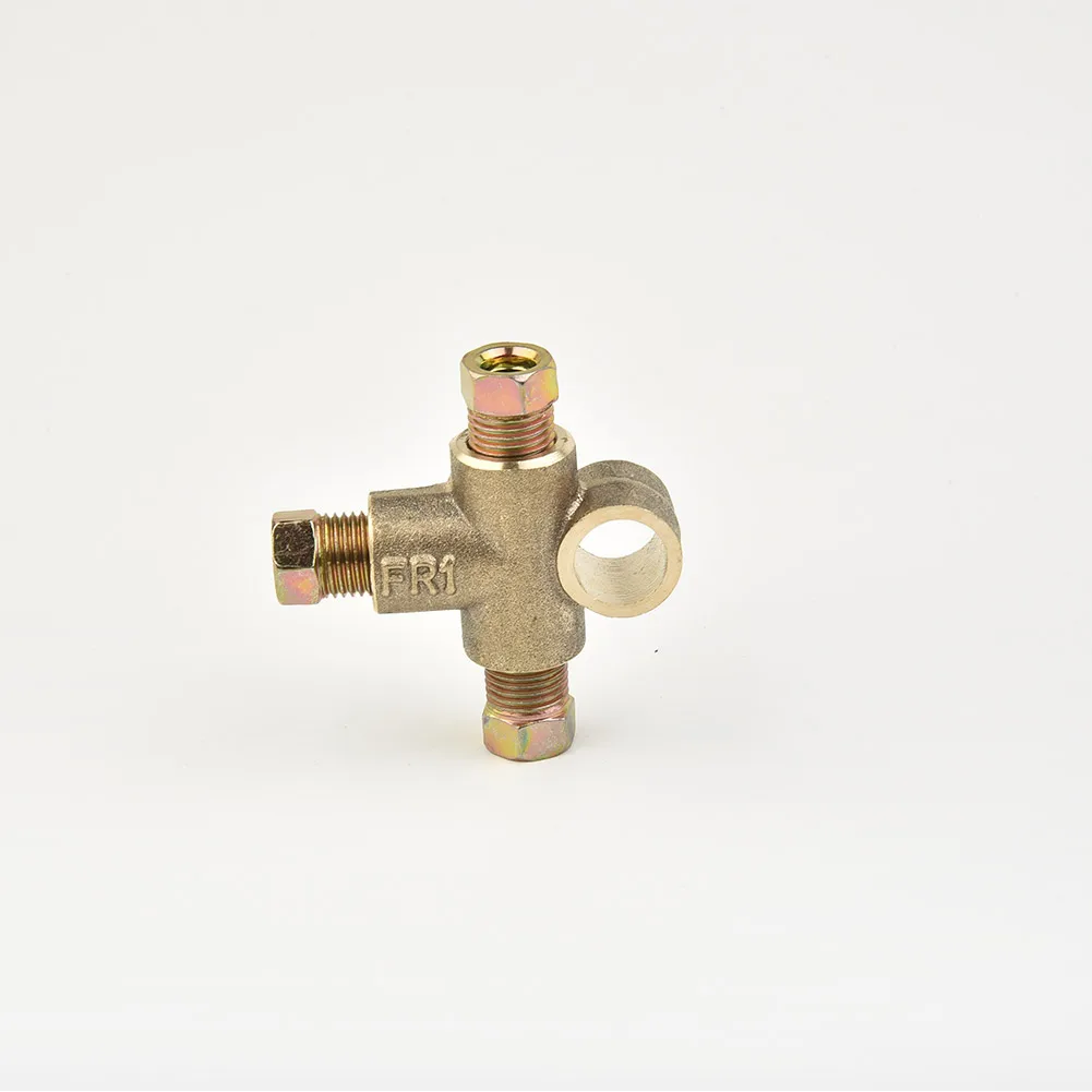 Brake Brake Pipe Unions Brake Pipe Fittings Metric Nuts Pipe Short Tee Union With 3 Male 10mm 3/16\\\\\\\