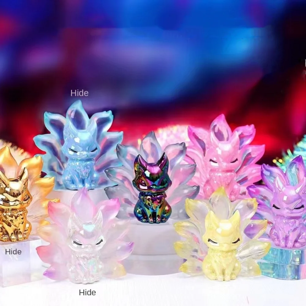 

Nine Tailed Fox Blind Box Random Action Figure Toy Rose Fairy Miniature Toy Blind Boxes Collectible Model Mystery Box Kids