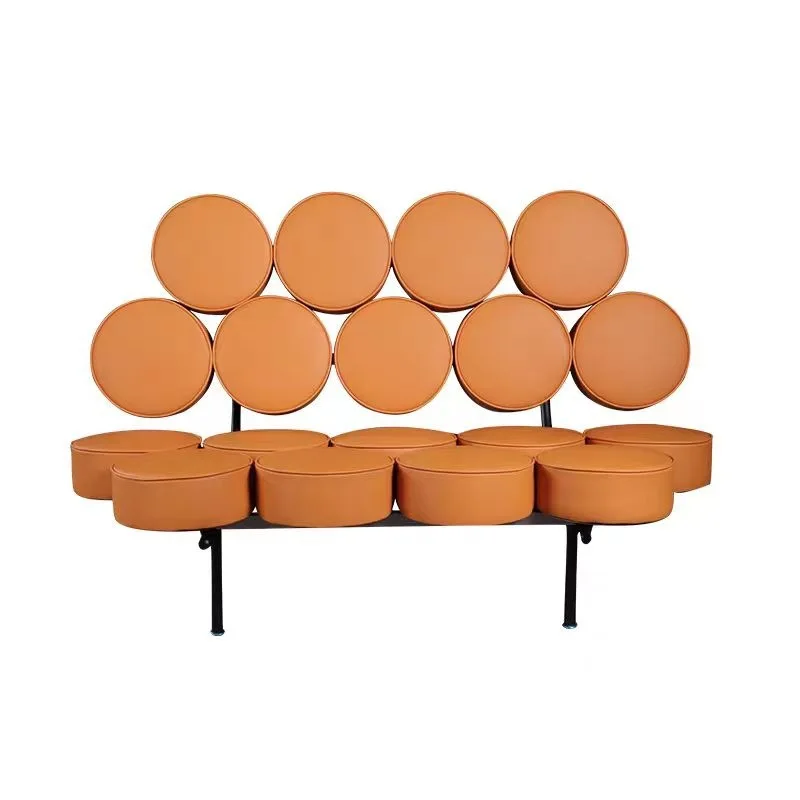 

Italian minimalist sunflower sofa living room hotel exhibition hall special-shaped double sofa