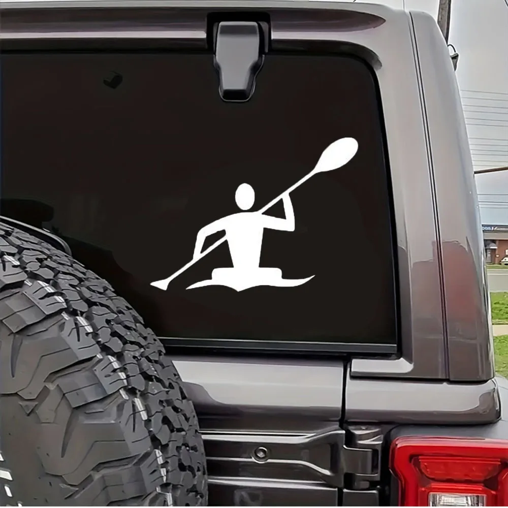 1 pc Kajak Kajak Paddel Kanu Vinyl Aufkleber Laptop Auto LKW Stoßstange Fenster Aufkleber