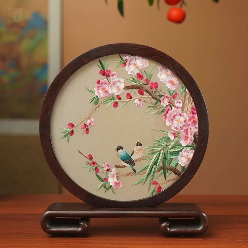 Double-sided embroidery ornaments, embroidery, Chinese style characteristics
