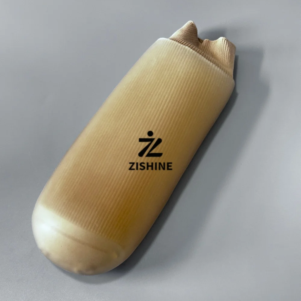 3mm 5mm Thick Prosthetic Silicone Gel Liner Anti-Chafe Cushion Sleeve for Below-Knee BK Amputee Residual Limb Comfort