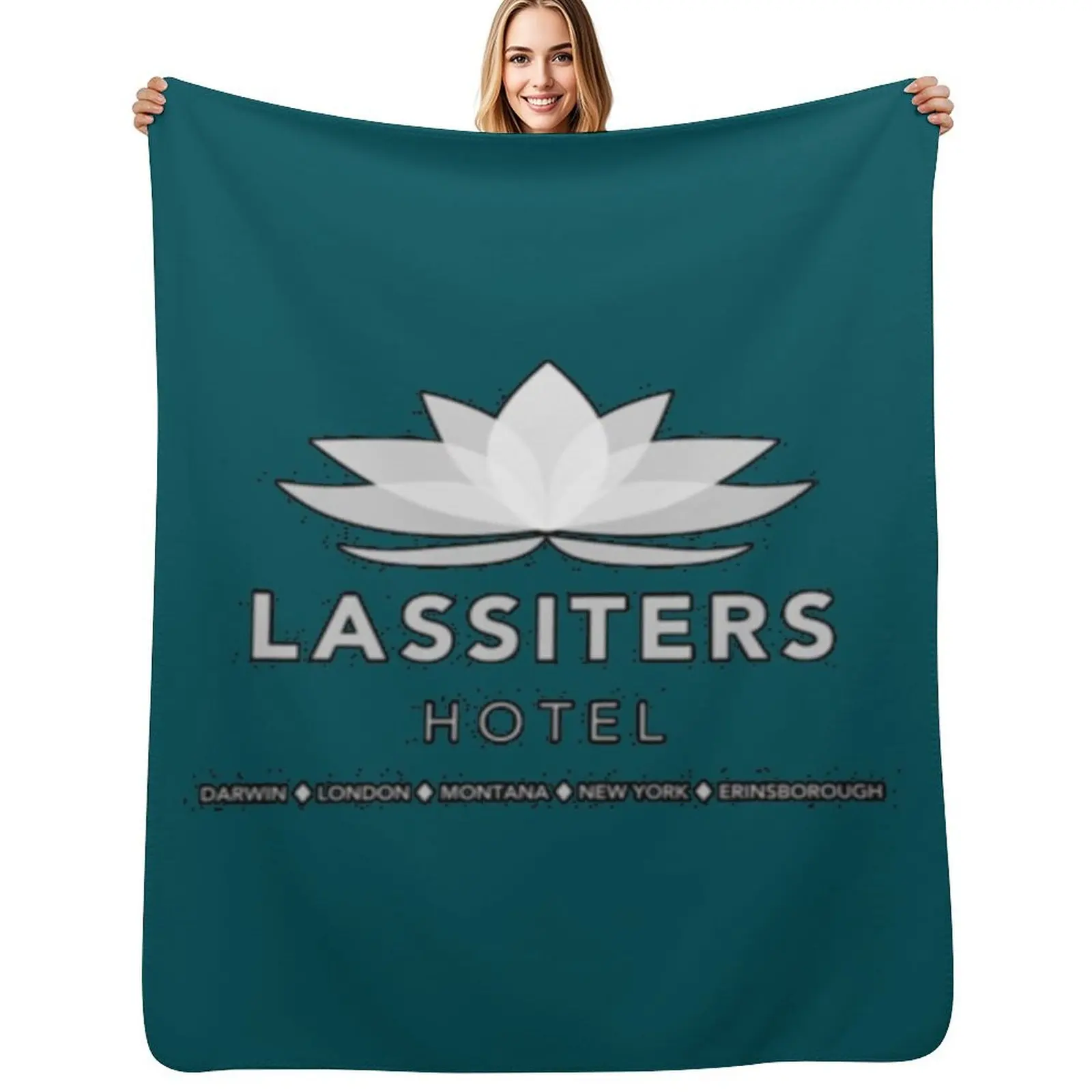 Lassiters Hotel Throw Blanket Men's Soft Warm Throw Blanket for Couch