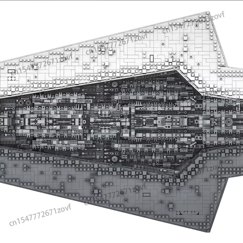 

Destroyer DIY Model Building Block Set Interplanetary Series Educational Military Toy in Box Packaging