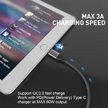 USB C to USB C cable 60W nylon braided #4