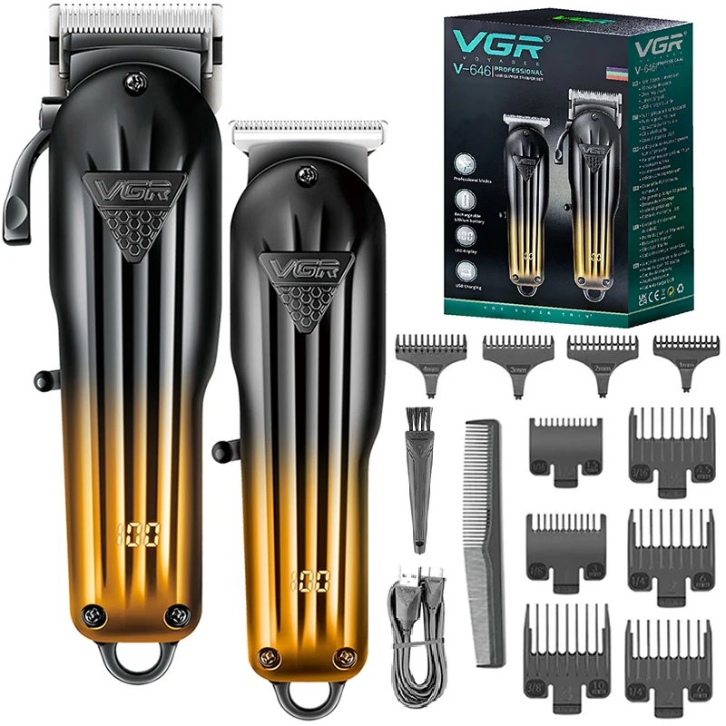 

Original VGR Combo Kit Hair Clipper Beard Hair Trimmer For men Electric Hair Cutting Machine Rechargeable Haircut