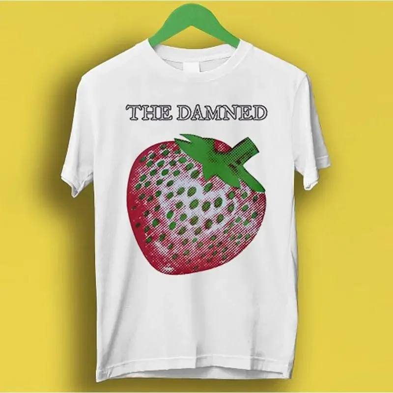 The Damned Strawberries Punk Rock Retro Cooles Geschenk-T-Shirt P2688